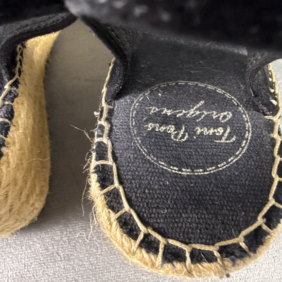 Toni Pons Women's Black Velvet Laceless Espadrilles Shoes Size 40 US 9 - Picture 13 of 13